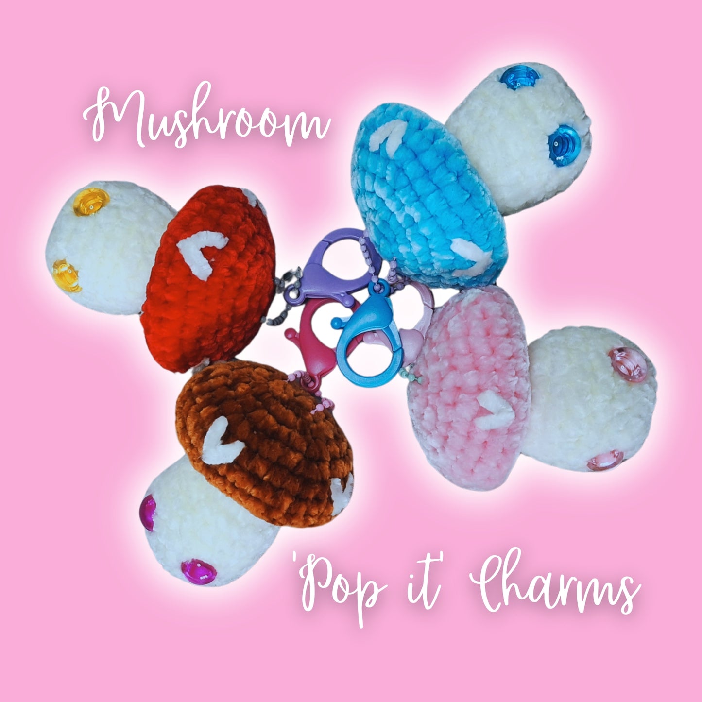 Mushroom 🍄 'Pop-it' charm (Heart Edition)